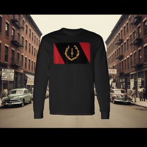 T-shirt a maniche lunghe con bandiera afroamericana Heritage 1967, regalo promozionale per la storia del Nera Comunità Afroamericana - Product Image 3