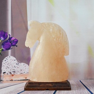 Lampe de sel en forme de tête de cheval fantaisie Technique sculptée avec emballage de boîte individuelle de Sian Enterprises - Product Image 6