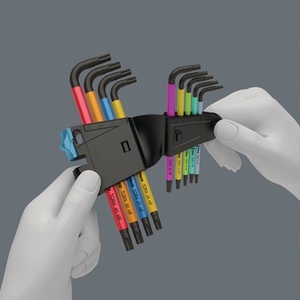 9-Piece WERA 967 SL Angle <b>Screwdriver</b> Set T8-T40 Color-Coded with HF - Product Image 4
