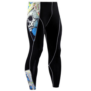 Offre Spéciale hommes Compression MMA Leggings tricoté sans couture antibactérien respirant taille élastique Polyester Spandex course - Product Image 3