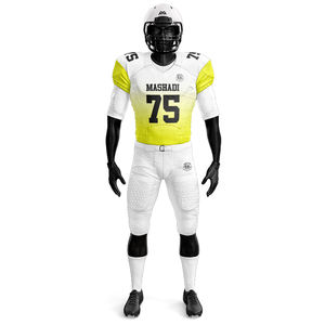 ชุดยูนิฟอร์มฟุตบอลแบบสั่งทำปักลายสำหรับเยาวชนอเมริกันฟุตบอลชุดเสื้อผ้าทอลายทแยง - Product Image 1