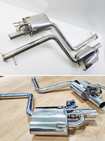 Nouveau système d'échappement en acier inoxydable 304 pour Genesis G80 (RG3 3ème génération 2020-2023) Type Axle-Back à fixation par boulons / Fabriqué en Corée par MAINTEC