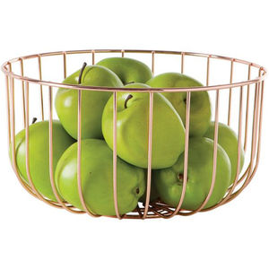 Alto grado hecho en La India estilo moderno redondo hogar simple multifuncional cesta de drenaje de frutas cesta de fruta de Metal para mesa de Hotel - Product Image 4
