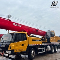 SANY STC250 Truck Crane 25 Ton Mobile Lifting Crane Mesin Weichai Baru SANY Construction Truck Mounted Crane Hoist Machinery