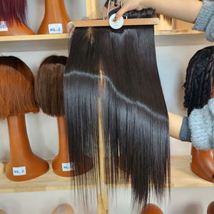 Extensiones de Cabello Humano Vietnamita Virgen Súper Liso de Color Natural con Cierre, Doble Trama a Máquina, 100 Gramos - Product Image 4