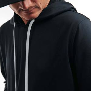 Sudaderas con capucha sin mangas ajustadas con forro polar Tapered Men OEM Wholesale men Street wear Loose Long Sleeve Print Graphic - Product Image 4