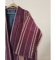 Veste Kantha vintage en coton écologique tissé ethnique réversible pour femmes, motif floral fait main, nouveau style