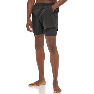 Short de course d'été à séchage rapide pour hommes Pantalon court 2 en 1 double couche pour entraînement, en maille respirante, extensible, pour gym et musculation - Product Image 4