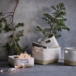 Panier de rangement tissé en jonc de mer multi-taille en gros avec cadre en métal nouveau design au Vietnam meilleur prix - Product Image 1