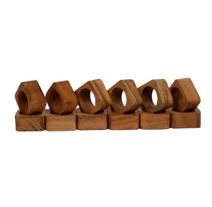 Diseño atractivo Servilleteros de madera Fábrica Producto más vendido servilleteros Anillos Servilletero de madera cuadrado Servilletero de madera - Product Image 5