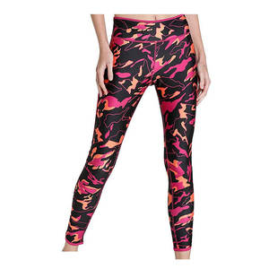 Leggings de yoga sans couture respirants écologiques à la conception personnalisée Taille haute pour femmes avec poches - Product Image 1