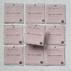 Tarjetas de agradecimiento con bordes de cubierta estampadas en lámina hechas a medida, juego de papelería elegante hecho a mano, tarjetas de agradecimiento de lujo con borde de cubierta - Product Image 3