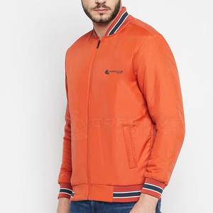 Chaqueta de bombardero informal urbana ligera para hombre con cuello alto de costura Premium para invierno - Product Image 2