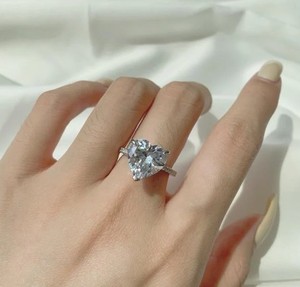 Diamants de laboratoire taille cœur, 0,5 à 5 carats, en vrac, pour la fabrication de bijoux, cadeaux de la Saint-Valentin, couleur E - Product Image 6