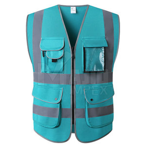 Gilet de sécurité haute visibilité personnalisable avec logo, réflecteur, LED clignotante, imperméable et respirant pour travaux de construction - Product Image 1