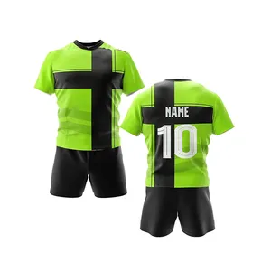 Wholesale 2024 OEM New Design Custom Made Breathable Material 100% Polyester Rugby Uniform 2024 New Design Rugby Uniform