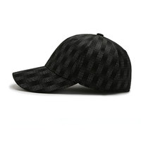 Gorra de Béisbol Unisex de 6 Paneles Fabricada en Pakistán, Negra, Transpirable, Ligera, Deportiva, Formal, 100% Algodón, Ajustable, de Alta Calidad