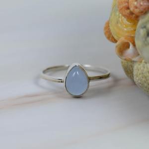 Moda sólida plata esterlina 925 rodio plateado anillo clásico turquesa piedra preciosa joyería de la mejor calidad estampado 925 regalos bodas - Product Image 3