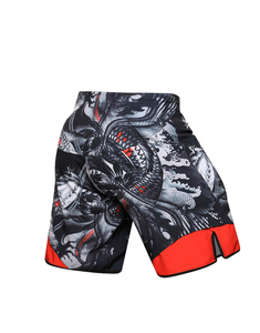 Short MMA unisexe robuste avec designs sublimés personnalisés Short en boîte pour hommes et femmes avec logos et étiquettes privés - Product Image 2
