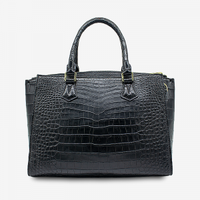 Nouveauté 2025 – Sacs à main pour femmes en cuir de crocodile véritable, durables, avec fermeture éclair – Sacs de luxe tendance et à la mode