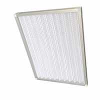 Filtre à panneaux G3 G4, préfiltre, cadre en aluminium, média en fibres synthétiques pour unité de ventilation AHU, ventilateur à bobine