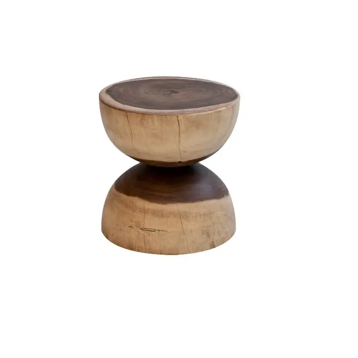 Handcrafted Luxury Design Living Room Floor Decorative Custom Wooden Stool Fabulous Look Stool Standard Side Table