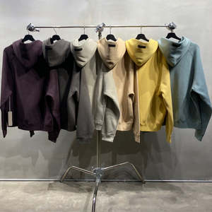 Sweat à capuche pour homme, épaules tombantes, coupe régulière, respirant, 100% coton, hiver, gaufré, unisexe - Product Image 2