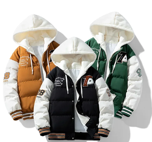 Personnaliser la veste polaire respirante de haute qualité Veste à fermeture éclair à capuche élégante en gros Veste d'hiver imperméable pour hommes - Product Image 1