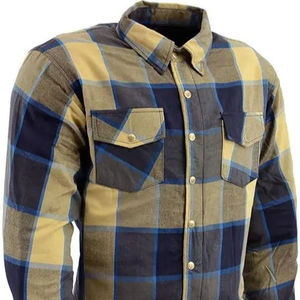 Vente en gros Chemise en flanelle à carreaux à manches longues Chemise en flanelle Chemises de moto pour hommes et femmes - Product Image 1
