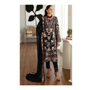 Tenue de soirée exclusive Salwar pakistanaise avec Dupatta disponible au prix de gros pour les femmes élégantes d'Inde - Product Image 1