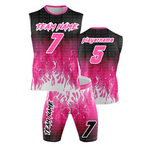 Ensemble de maillots de compression sublimés personnalisés pour l'uniforme de football 7 sur 7 7v7, drapeau d'entraînement de quart-arrière d'été de grande taille pour garçons - Product Image 1