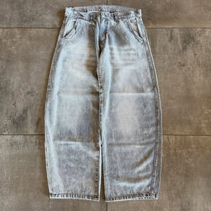 กางเกงขาบานฮิปฮอปสไตล์คาร์โก้สำหรับผู้ชายปรับแต่งโลโก้ได้ - Product Image 4