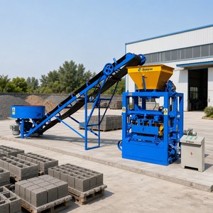 Macchina Automatica QT4-25 per <span class=keywords><strong>la</strong></span> Produzione di Blocchi in Calcestruzzo e Mattoni Autobloccanti per l'Edilizia - Product Image 1