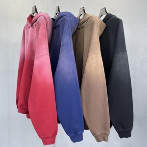 Alta calidad 100% Pullover Hoodie Oversize French Terry con hombro grueso Plain Blank Design hoodies DDP Shipping - Product Image 4