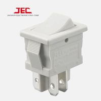 Interrupteur à bascule JEC 606 à double pôle, 10A 250VAC, fonction marche/arrêt, protection IP41, résistance de contact 20m, ULCUL ENEC CQC