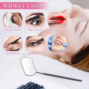 กระจกตรวจสอบขนตามืออาชีพกระจกสแตนเลสสีชมพูมีสไตล์ - Product Image 3