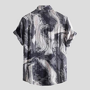 Camisa Casual de Manga Corta para Hombre, 100% Algodón Orgánico, Antiarrugas, Transpirable, Antibolitas, Estilo Dobby, Ropa de Playa para Adolescentes - Product Image 4