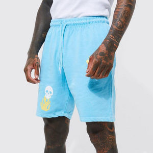 Pantalones Cortos Deportivos Transpirables de Secado Rápido 100% Algodón para Hombre, para Gimnasio, Entrenamiento, Correr, Estilo Casual, Color Sólido, Impermeables - Product Image 1