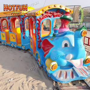 Jolie manège-éléphant sur rail offrant une expérience agréable et fluide pour les enfants et les familles - Product Image 2