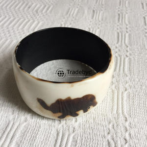 Bracelet en incrustation d'os artisanal, accessoire de mode élégant, qualité supérieure, cadeau unisexe, Tradebyd - Product Image 1