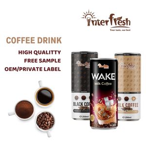 INTERFRESH Wake Milk Coffee 180ml Coffee Doubleshot Black Vietnamese Cafe Den OEM for USA/Canada & Chile/Colombia | HACCP HALAL - Product Image 4