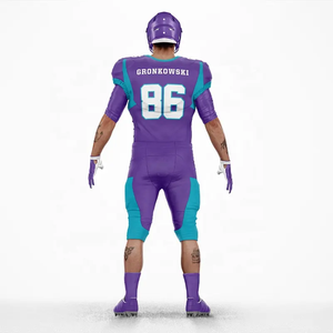 Ropa deportiva OEM, uniforme de entrenamiento de fútbol americano sublimado de último estilo, diseño de talla grande transpirable de excelente calidad - Product Image 4