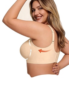 custom Factory Direct <b>Thin</b> Full Cup <b>Wire</b>-Free Stripe Solid Soft Breathable Mesh Comfort U-Back Teen's Knitted Sports Bra - Product Image 3