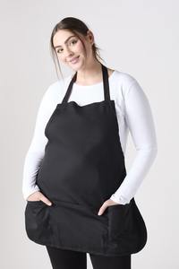 Delantal de babero de chef o servidor profesional de alta calidad unisex con correas ajustables con bolsillos y lazo barato - Product Image 4