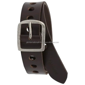 Cinturón informal de cuero auténtico para hombre Tamaños personalizados Cinturones y accesorios de cuero de alta calidad hechos a mano en Fabricante Mayorista - Product Image 3