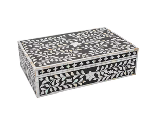 Caja de joyería con incrustaciones de hueso con caja de Joyería Moderna de color personalizado Caja de joyería con incrustaciones de hueso de la mejor calidad - Product Image 3