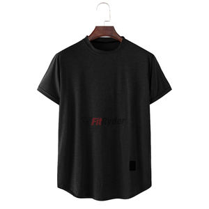 Camiseta extragrande con cuello redondo para hombre, nuevo estilo de moda con logotipo personalizado, tejido de punto de algodón 100%, el mejor estilo personalizado - Product Image 5
