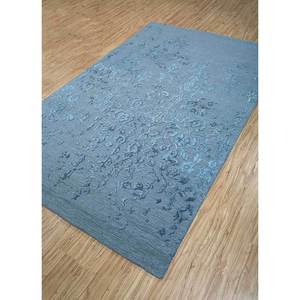 Alfombras Imara Azules Clásicas con Diseño Floral, de Lana y Viscosa, Hechas a Mano, de 10 mm de Grosor, TNQ-639, para Uso Doméstico, Sala de Estar, Pasillo, Dormitorio Juvenil - Product Image 2