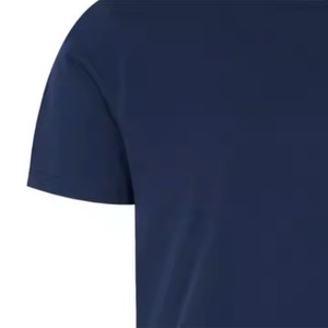 Conjunto de pijama de camiseta lisa azul marino | Conjunto de salón de punto de algodón 100% | Ropa de dormir de media manga suave y transpirable con camiseta y pantalones con cuello redondo - Product Image 5