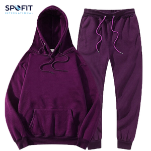 Ropa de gimnasio con logotipo personalizado unisex, ropa deportiva de invierno de peso pesado, pantalones para correr, Sudadera con capucha, chándales personalizados para hombres y mujeres, venta al por mayor - Product Image 6